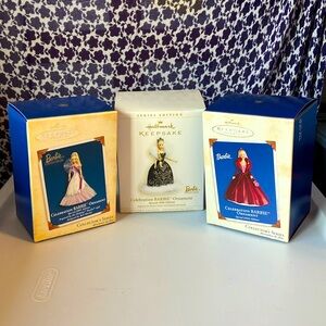 NIB Celebration Barbie Hallmark ornaments bundle of 3 collectibles 2002, 2000’s